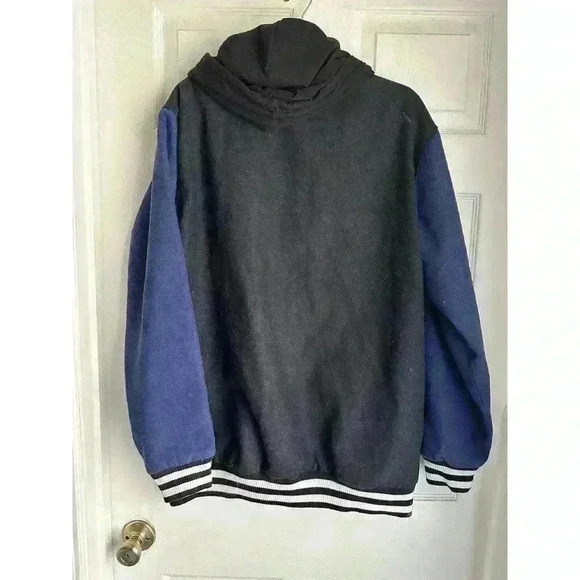 Harry Potter Ravenclaw Wool Blend Button Down Hooded Varsity Jacket Size XL - Picture 6 of 8